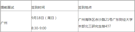 2017年广东财经大学广州站MBA提前面试安排(图1)